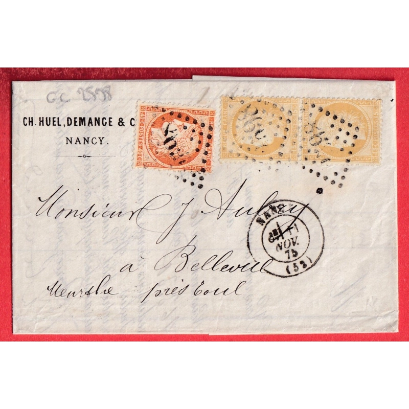 N°38 + 55 PAIRE GC 2598 NANCY MEURTHE ET MOSELLE POUR BELLEVUE