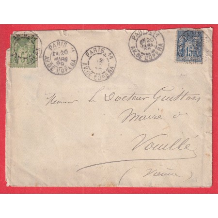 N°90 102 PARIS LEVEE EXCEPTIONNELLE PARIS 11 AV DE L'OPERA E3 POUR VOUILLE VIENNE