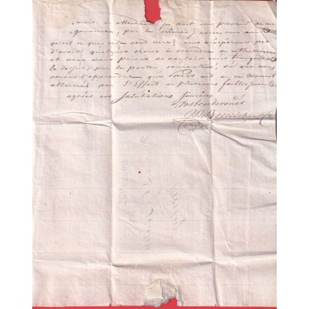 MARQUE HOLLANDE PAYS BAS AMSTERDAM 1805 POUR MORLAIX FINISTERE BRETAGNE