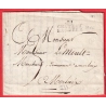 MARQUE 21 CHATEAU LANDREN COTES DU NORD 28X12 INDICE 11 POUR MORLAIX 1811