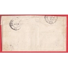 N°14 CAD TYPE 13 ROYAN CHARENTE INFERIEURE TAXE 30 ANNULE BOURG SUR GIRONDE 1854 INDICE 16 2 AOUT 1854