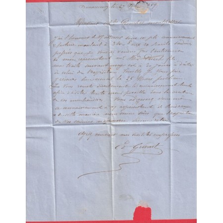 N°14 PC 1128 DOUARNENEZ FINISTERE TAXE MANUSCRIT 4 MONTPELLIER HERAULT