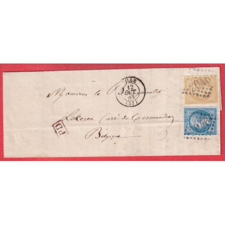 N°21 22 GC 2046 LILLE NORD LOKEREN BELGIQUE 1863