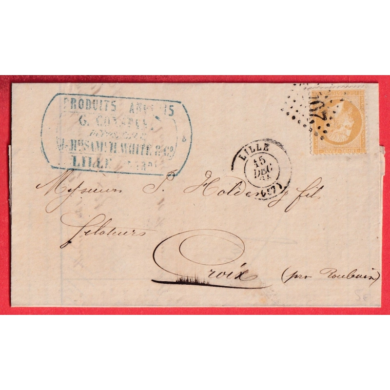 N°21 GC 2046 LILLE NORD POUR CROIX PRES ROUBAIX RECETTES REUNIES