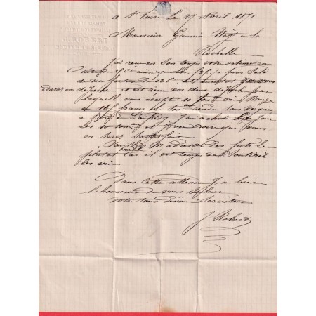 N°45B GC 3811 CAD TYPE 16 ST PIERRE OLERON POUR LA ROCHELLE