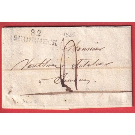 MARQUE 82 SCHIRMECK VOSGES 1826  40X11 POUR SENONES INDICE 15