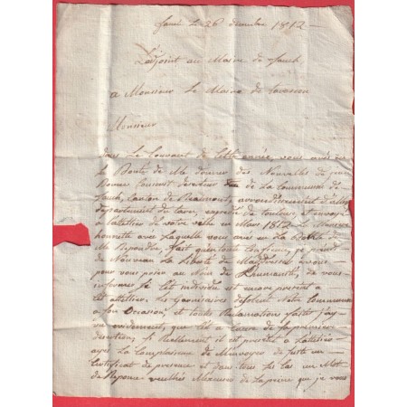 MARQUE P77P ALBY ALBI TARN 1812 28X12 POUR TARASCON BOUCHES DU RHONE INDICE 9