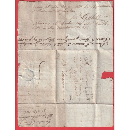 MARQUE P77P ALBY ALBI TARN 1812 28X12 POUR TARASCON BOUCHES DU RHONE INDICE 9