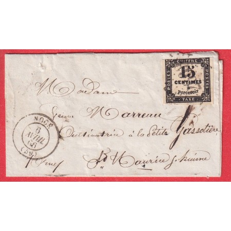 TAXE N°3 GC 2663 NOCE INDRE POUR ST MAURICE SUR HUISNE RARE