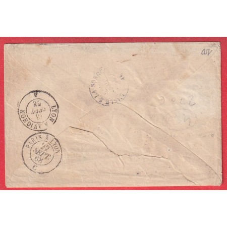 PARIS CACHET TAXE 30C R BONAPARTE LETTRE TAXEE AVEC TIMBRE TAXE N°3 ISLE SUR LA SORGUES VAUCLUSE RARE