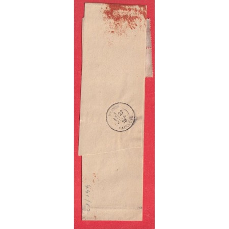 N°77 88X2 TARIF A 23C CAD ROUGE DES IMPRIMES PARIS PP (15) 1878 POUR VAISON VAUCLUSE BANDE DE JOURNAL COMPLETE
