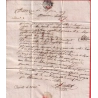 DOUBLE CURSIVE 45 DAMAZAN AIGUILLON LOT ET GARONNE POUR BORDEAUX 1819 DANS LES PREMIERES DATES DES CURSIVES INDICE 18