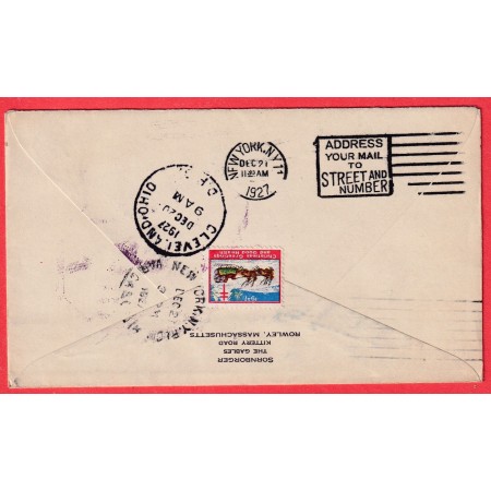 ETATS UNIS 1927 1ER VOL FIRST FLIGHT INAUGURATING BUFFALO ROUTE N°10 AIR MAIL SERVICE 1927