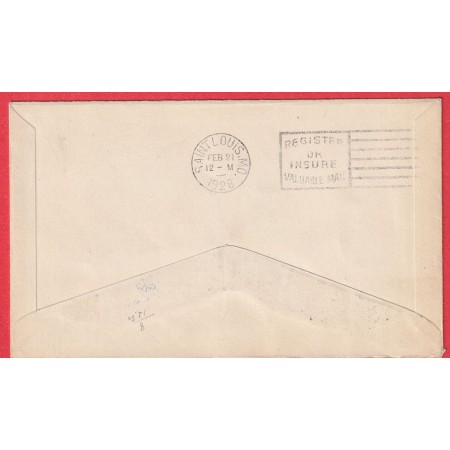 ETATS UNIS 1ER VOL FIRST FLIGHT 1928 CHICAGO ST LOUIS LINDBERGH AGAIN FLIES THE AIR MAIL POUR PARIS FRANCE