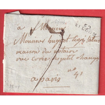 MARQUE 62 BILLOM 23X7 1806 PUY DE DOME INDICE 12 POUR PARIS