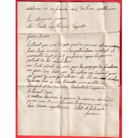 MARQUE 12 CADENET BOUCHES DU RHONE 27X8 1794 INDICE 22 POUR EGUILLES