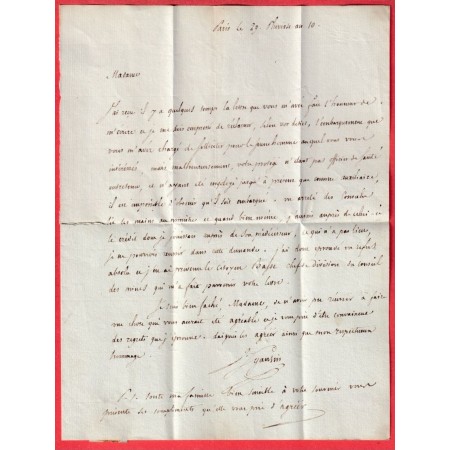 DEBOURSE DEB 12 TARASCON BOUCHES DU RHONE 1810 INDICE 19 DEPART PARIS FRANCHISE MINISTRE MARINE ET COLONIES