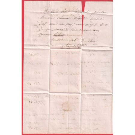 CAD TYPE 15 PEYROLLES BOUCHES DU RHONE DECIME RURAL LE PUY SAINTE REPARADE POUR AIX EN PROVENCE 1845