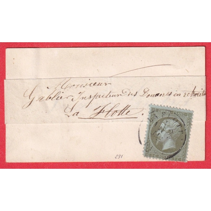 N°19 CAD LA FLOTTE CHARENTE INFERIEURE SEUL SUR CARTE DE VISITE