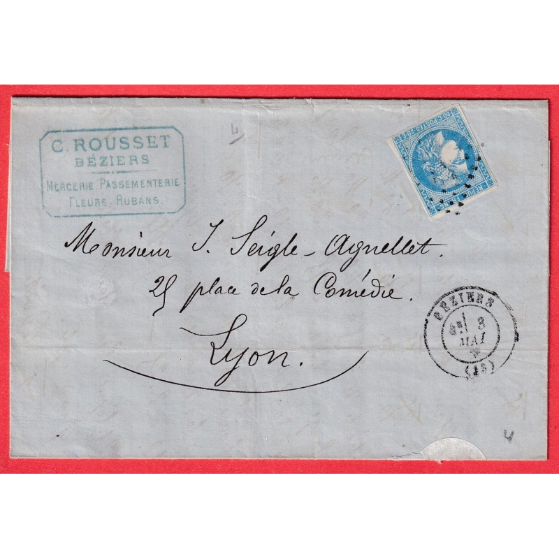 N°46B GC 472 BEZIERS HERAULT POUR LYON RHONE