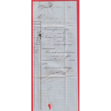 N°48 GC 3615 ST GENIS DE SAINTONGE CHARENTE INFERIEURE POUR ST JEAN D'ANGELY