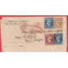 N°13 14 X2 17 PARIS G 60 G POUR NAPLES NAPOLI ITALIE ITALIA GRAND CACHET OVALE TRICOLORE