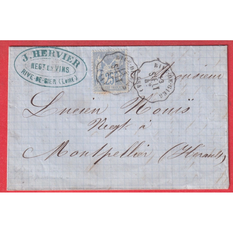 N°68 N/B CONVOYEUR STATION RIVE DE GIERS LOIRE POUR MONTPELLIER HERAULT