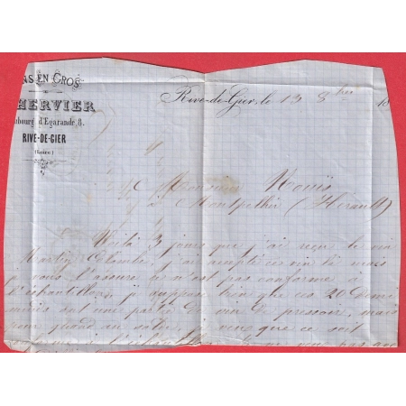 N°68 N/B CONVOYEUR STATION RIVE DE GIERS LOIRE POUR MONTPELLIER HERAULT