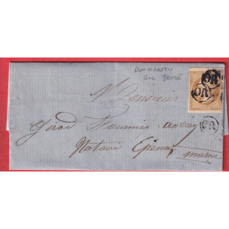 N°13 OR DOMMARTIN SUR YERRE MARNE POUR EPENSE 1862