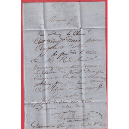 N°13 OR DOMMARTIN SUR YERRE MARNE POUR EPENSE 1862