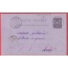 ENTIER 10C PASSAVANT MARNE 1888 BOITE RURALE SUPPLEMENTAIRE A/2 GRESSY ECARTS ?? EPENSE