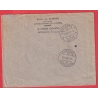 MONACO CONDAMINE CACHET HEXAGONAL 1942 RECOMMANDE LAUSANNE SUISSE