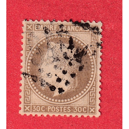 N°30 TRES BELLE VARIETE EFFIGIE FLOUE NUAGE DE POINTS DEVANT LE VISAGE