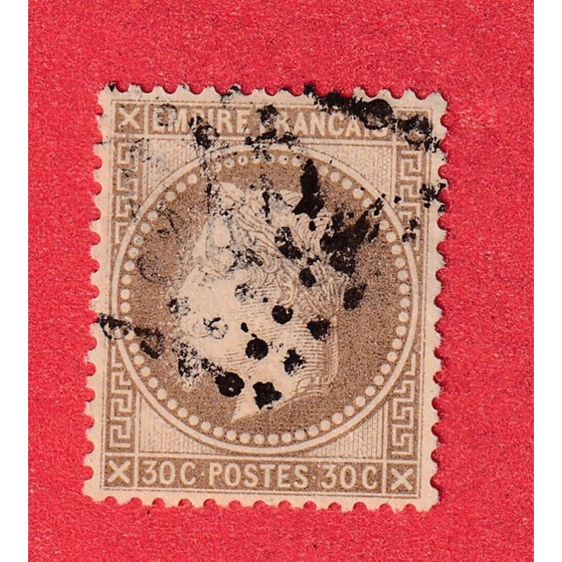 N°30 TRES BELLE VARIETE EFFIGIE FLOUE NUAGE DE POINTS DEVANT LE VISAGE