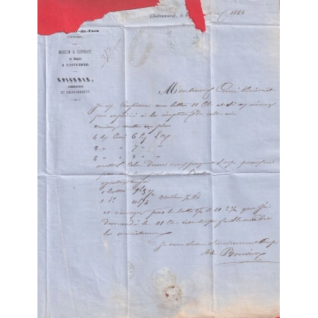 N°22 PC DU GC 937 CHATEAUNEUF DU FAOU FINISTERE RARE NON SIGNALE PAR POTHION