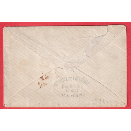 N°32 PARIS ETOILE 22 R TAITBOUT POUR NEW YORK ETATS UNIS USA