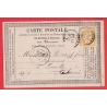 N°55 CAD TYPE 16 GIVORS RHONE CARTE PRECURSEUR REPIQUEE POUR RUMILLY HAUTE SAVOIE
