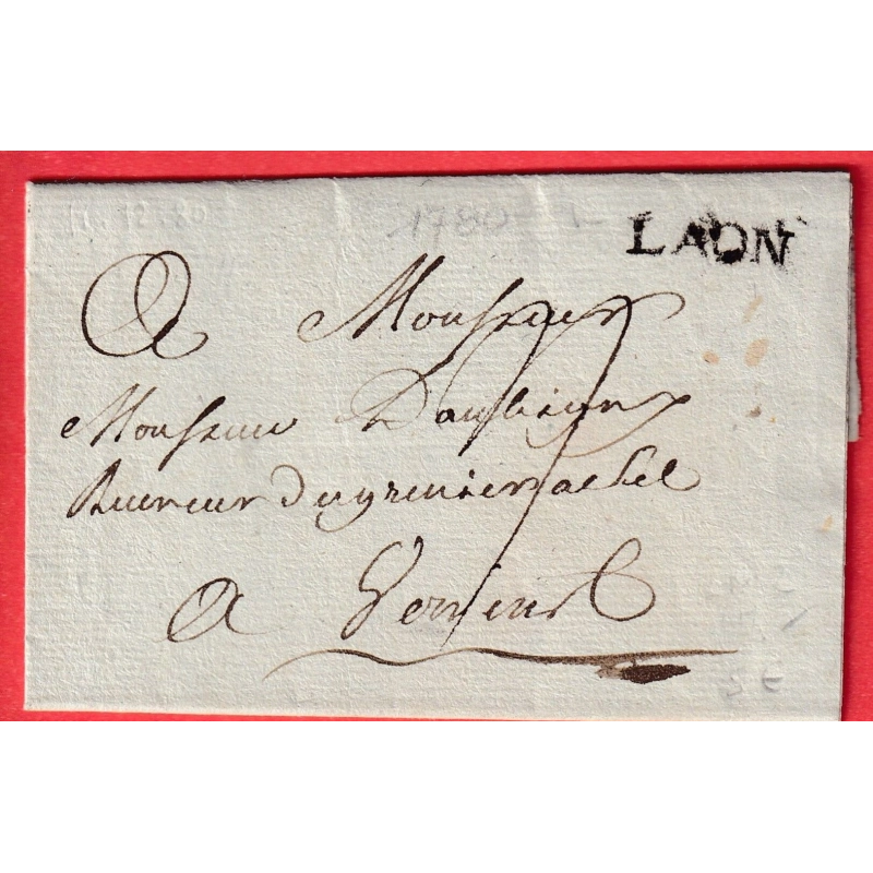 MARQUE LAON AISNE LN°2 1780 INDICE 10 POUR VERVINS
