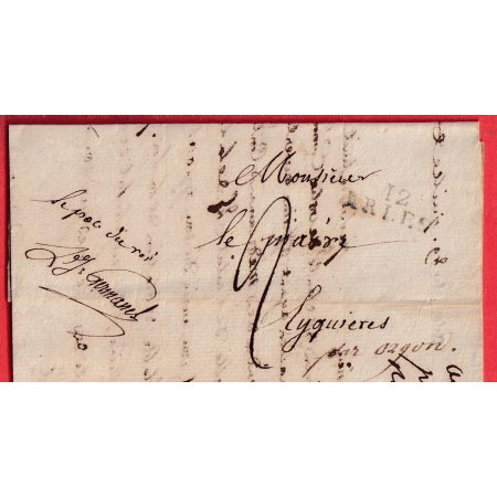 DEBOURSE DEB 12 ST REMY BOUCHES DU RHONE LE PROCUREUR DU ROI 1820 ARLES POUR EYGUIERES ORGON INDICE 19