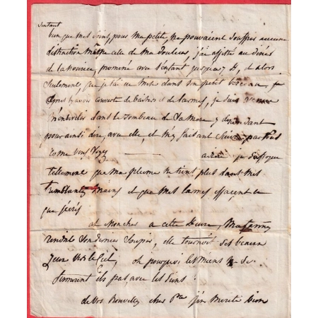 MARQUE 2 OULCHY LE CHATEAU AISNE 23X7 INDICE 14 POUR BRUXELLES BELGIQUE DPT DE LA DYLE POUR LR PRINCE DUREMBERG