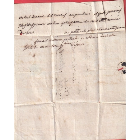 MARQUE 2 OULCHY LE CHATEAU AISNE 23X7 INDICE 14 POUR BRUXELLES BELGIQUE DPT DE LA DYLE POUR LR PRINCE DUREMBERG