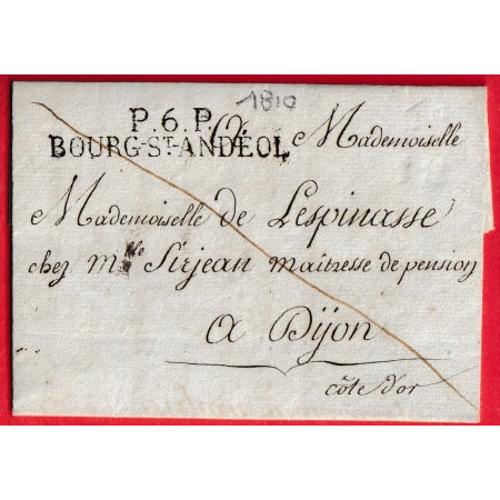 MARQUE P6P BOURG ST ANDEOL ARDECHE 54X11 1810 POUR DIJON COTE D'OR INDICE 12