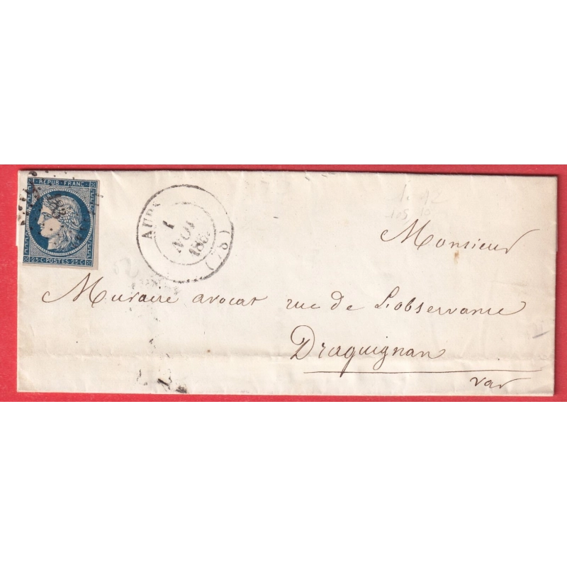 N°4 PC 183 CAD TYPE 14 AUPS VAR POUR DRAGUIGNAN