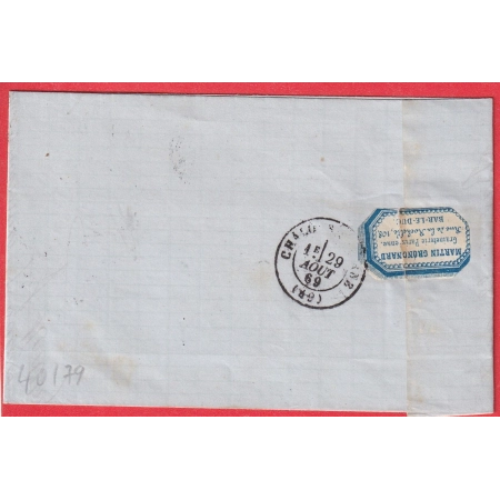 N°28 DOUBLE VARIETE PETIT ET GRAND TIMBRE GC 305 BAR LE DUC MEUSE RARE COMBINAISON