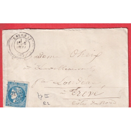 N°46B PC DU GC 3336 SAVENAY LOIRE INFERIEURE ATLANTIQUE POUR LOUDEAC CAD TYPE 17