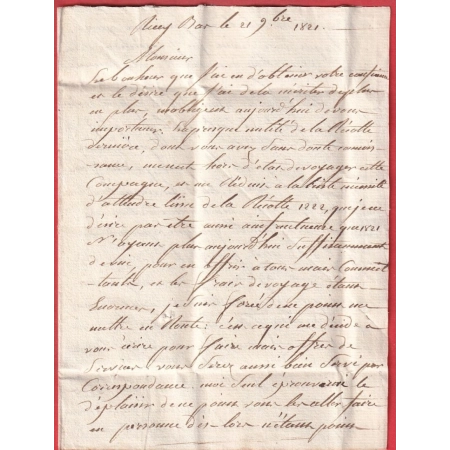 MARQUE 9 LES RICEYS AUBE 1821 POUR COMPIEGNE OISE INDICE 9