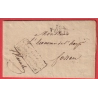 MARQUE 104 TURIN FRANCHISE LE COMMISSAIRE ORDONNATEUR DU PIEMONT SIGNE BLANCHEZ ARMEE ITALIE 1808 FOSSANO ITALIA