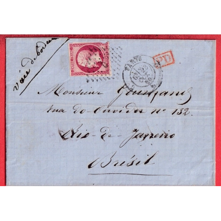 N°17A PARIS BUREAU D POUR RIO DE JANEIRO BRESIL BRASIL