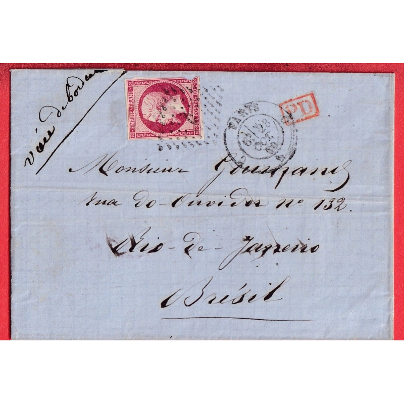 N°17A PARIS BUREAU D POUR RIO DE JANEIRO BRESIL BRASIL