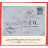 N°90 BORDEAUX GIRONDE 1880 TAXE 20 AU TAMPON ESPAGNE SPAIN GRENADE GRANADA
